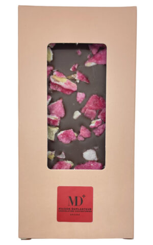 chocolat fleurs Sierra-Leone 45% rose